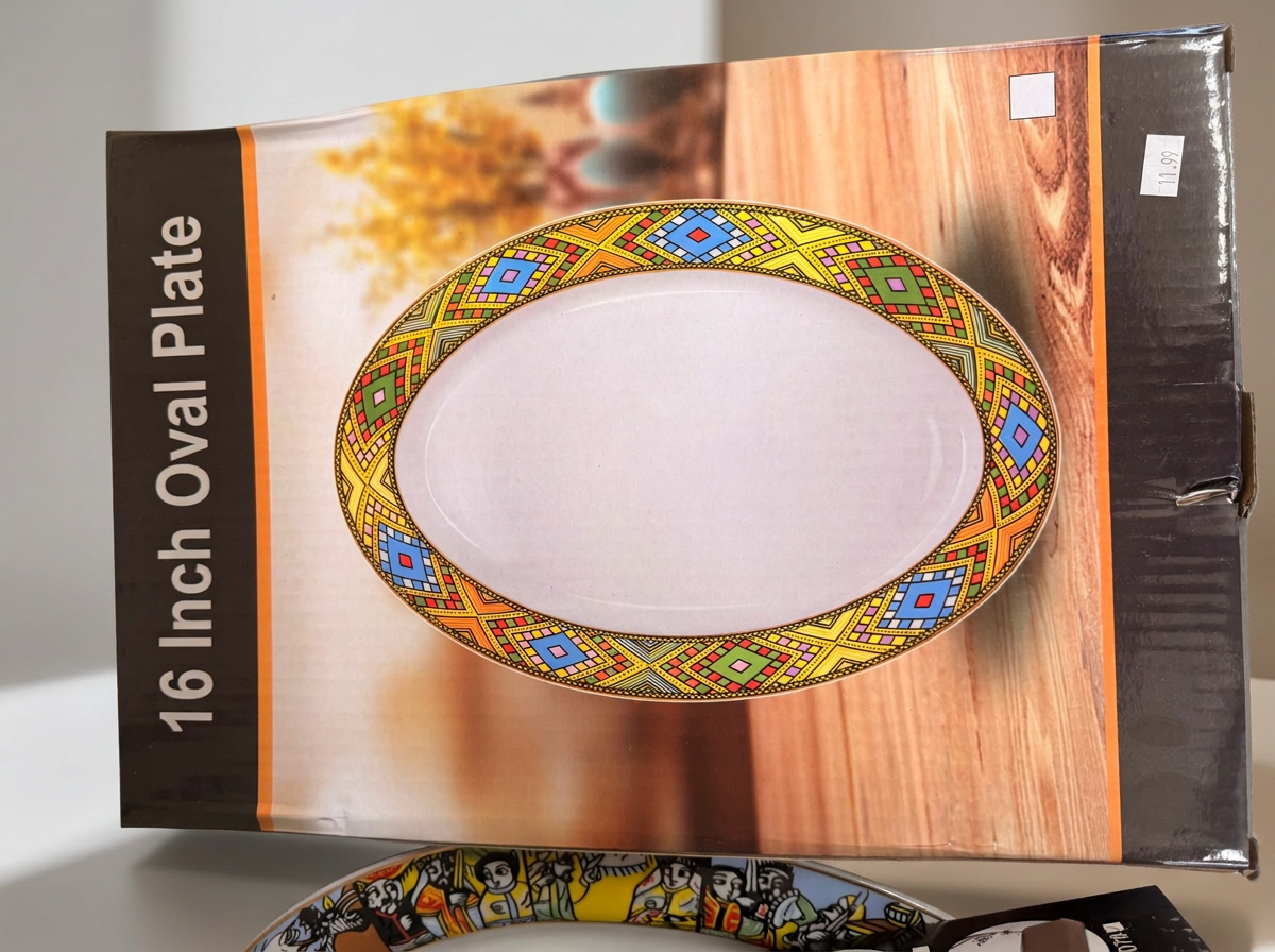 16 Inch Oval Plate