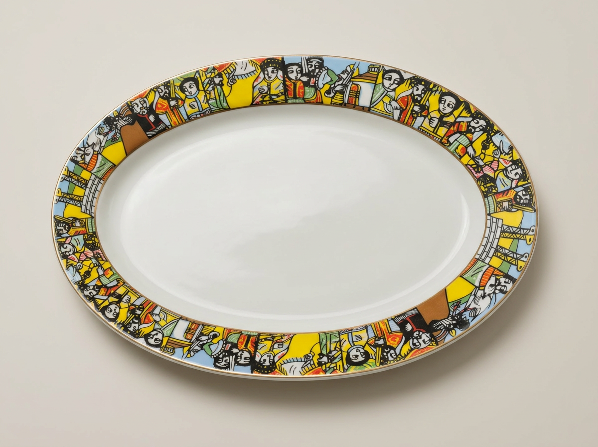 Traditional Oval Serving Platter